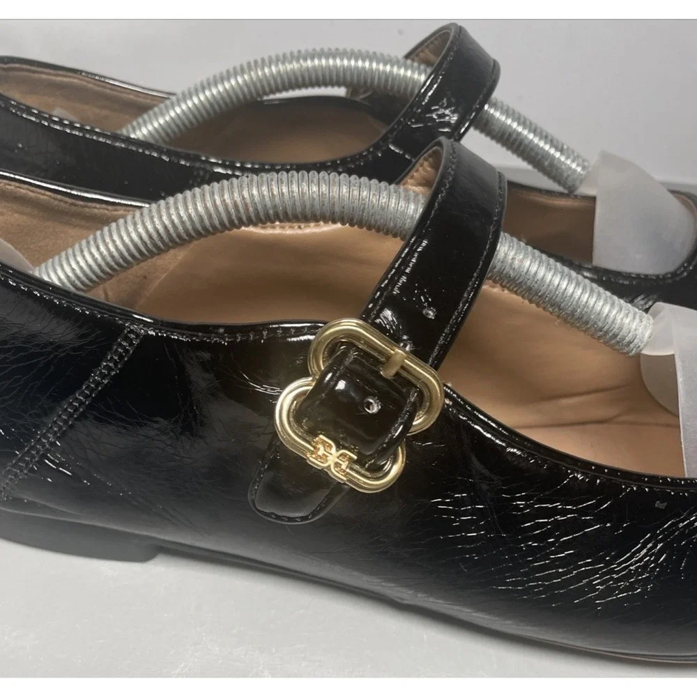 Sam Edelman Michaela Patent Leather Mary Jane Square Toe Flats Size 8.5 M - Picture 5 of 8